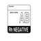 Nevs Label, AB Rh Negative 2" x 1-5/8" White w/Black LBB-27 - alternate 1